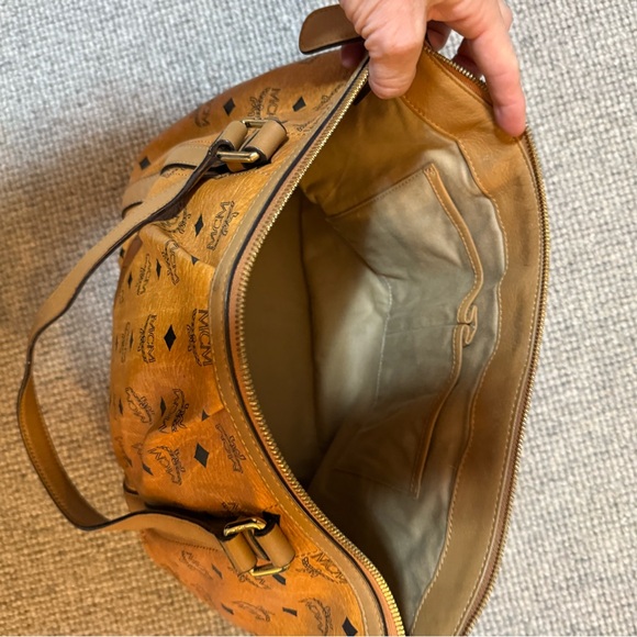 MCM Cognac Visetos Tote Bag - Picture 9 of 16